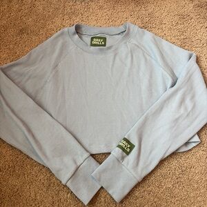 daily drills cropped thermal sweater